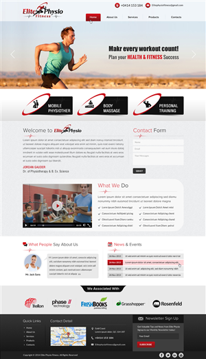Diseño Web por Sbss para Elite Physio Fitness | Diseño: #3811437