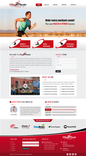Diseño Web por Sbss para Elite Physio Fitness | Diseño: #3811444
