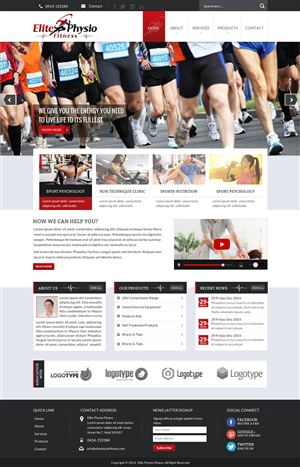 Diseño Web por Sbss para Elite Physio Fitness | Diseño: #3811450