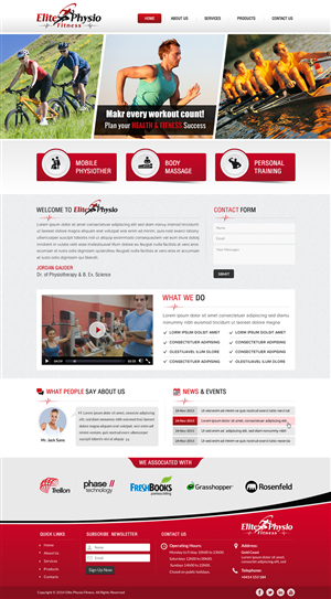 Diseño Web por Sbss para Elite Physio Fitness | Diseño: #3811463