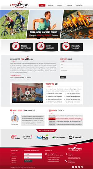 Diseño Web por Sbss para Elite Physio Fitness | Diseño: #3811464