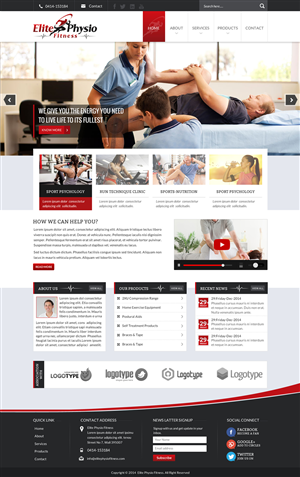 Diseño Web por Sbss para Elite Physio Fitness | Diseño: #3811470