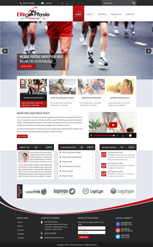 Diseño Web por Sbss para Elite Physio Fitness | Diseño: #3811472