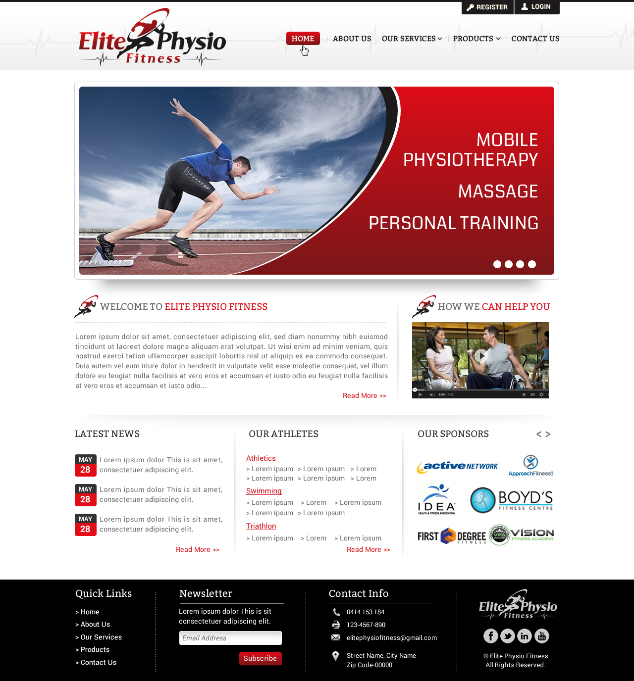 Web-Design von Sbss für Elite Physio Fitness | Design #3811487