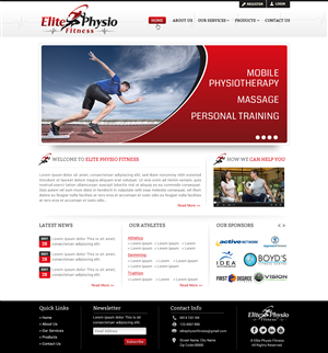 Diseño Web por Sbss para Elite Physio Fitness | Diseño: #3811487