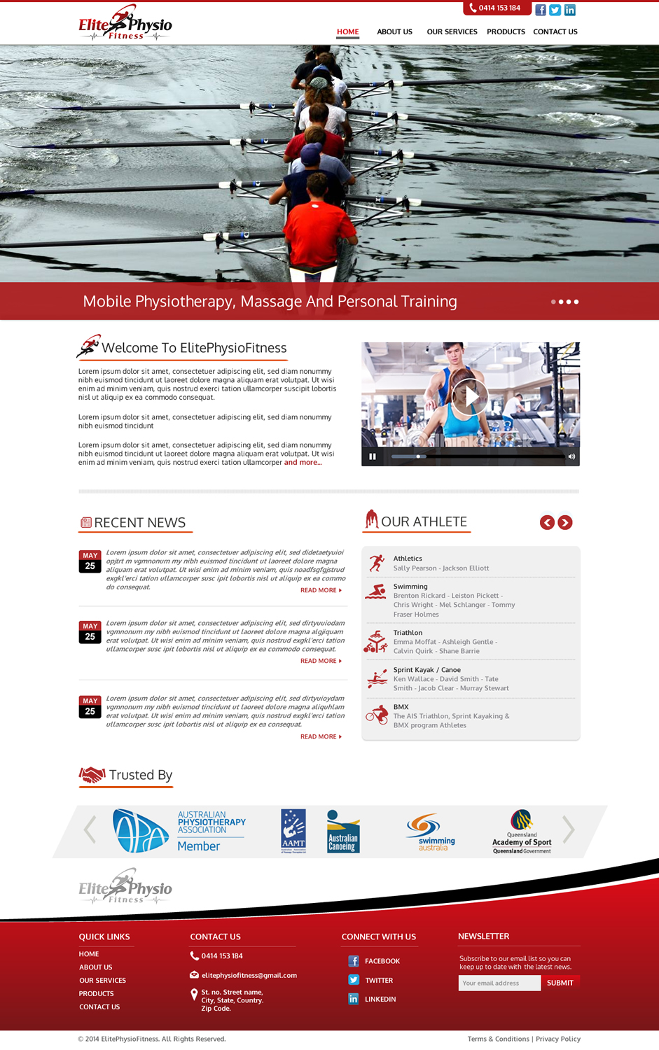Web-Design von Sbss für Elite Physio Fitness | Design #3811491