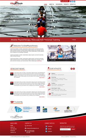 Diseño Web por Sbss para Elite Physio Fitness | Diseño: #3811491