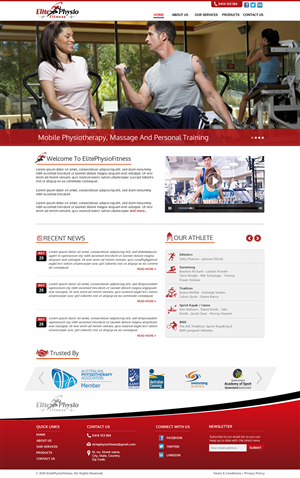 Diseño Web por Sbss para Elite Physio Fitness | Diseño: #3811493