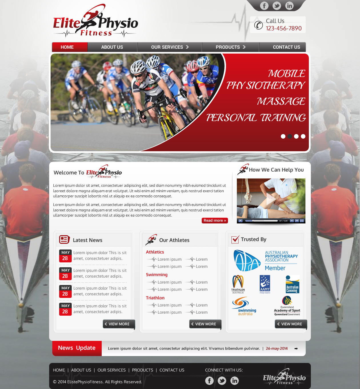 Diseño Web por Sbss para Elite Physio Fitness | Diseño #3819420