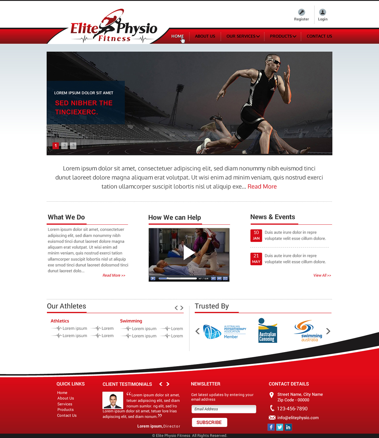 Diseño Web por Sbss para Elite Physio Fitness | Diseño #3819426