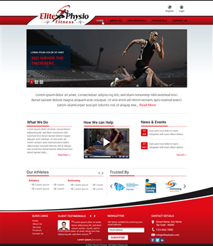 Diseño Web por Sbss para Elite Physio Fitness | Diseño: #3819426