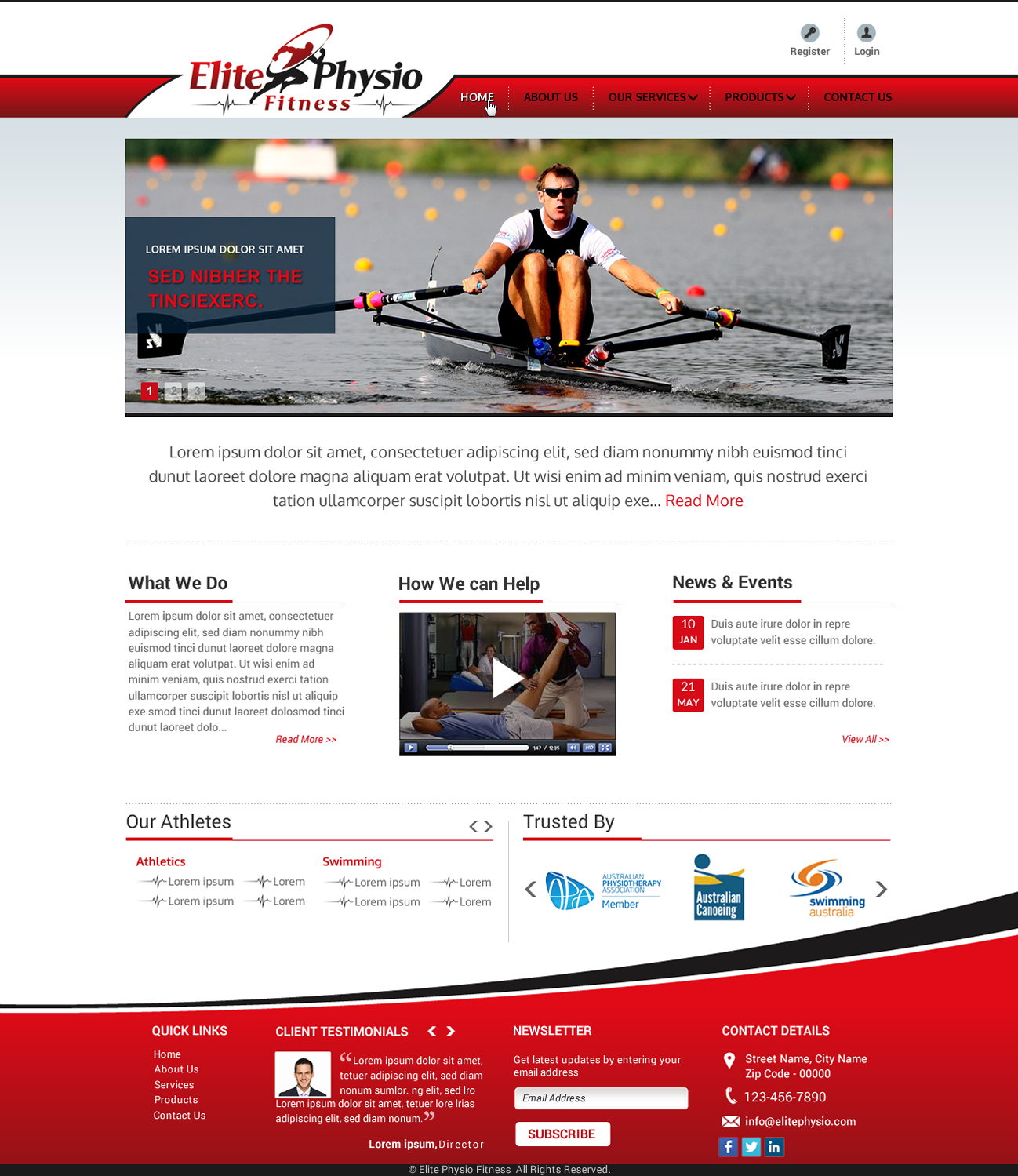 Web Design by Sbss for Elite Physio Fitness | Design #3819437
