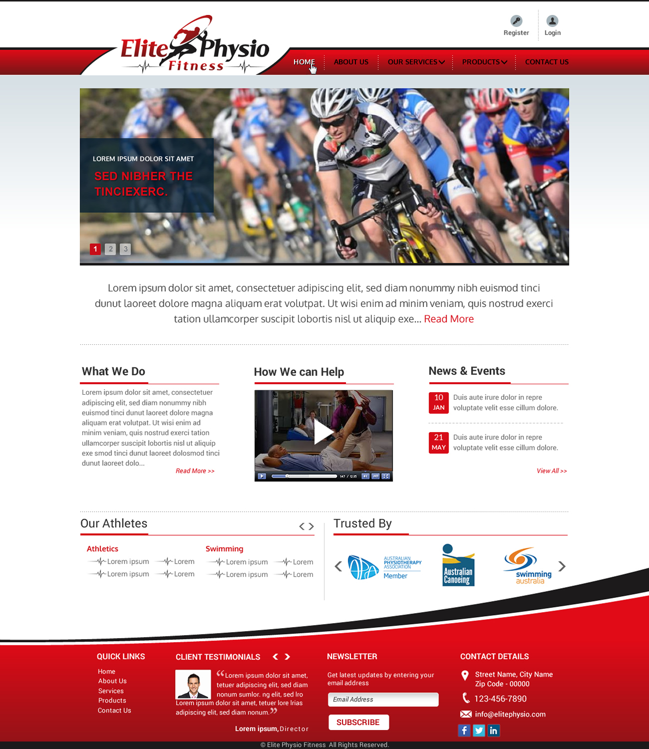 Diseño Web por Sbss para Elite Physio Fitness | Diseño #3819442