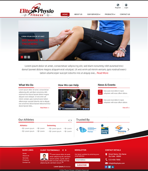 Diseño Web por Sbss para Elite Physio Fitness | Diseño: #3819459