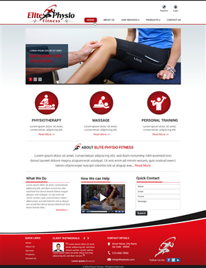 Diseño Web por Sbss para Elite Physio Fitness | Diseño: #3826637