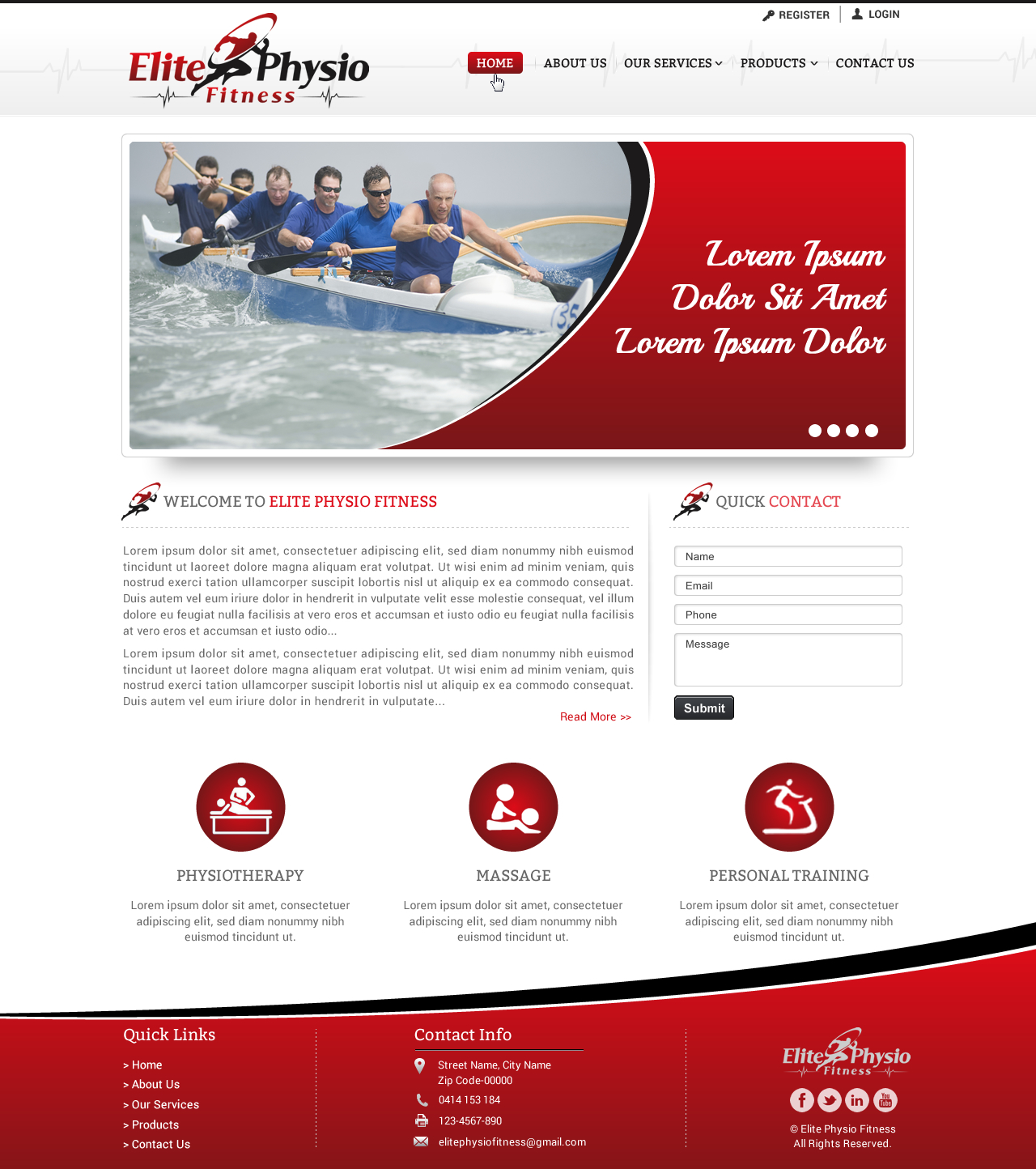 Web-Design von Sbss für Elite Physio Fitness | Design #3826653