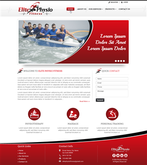Diseño Web por Sbss para Elite Physio Fitness | Diseño: #3826653