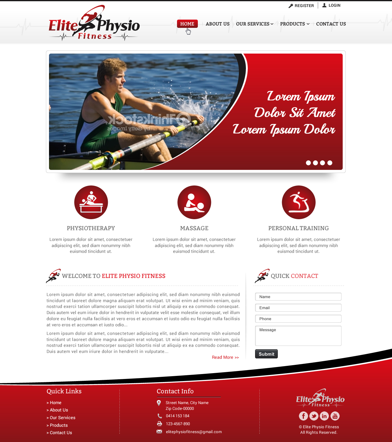 Diseño Web por Sbss para Elite Physio Fitness | Diseño #3826678