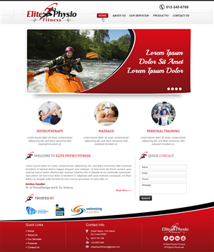 Diseño Web por Sbss para Elite Physio Fitness | Diseño: #3831521