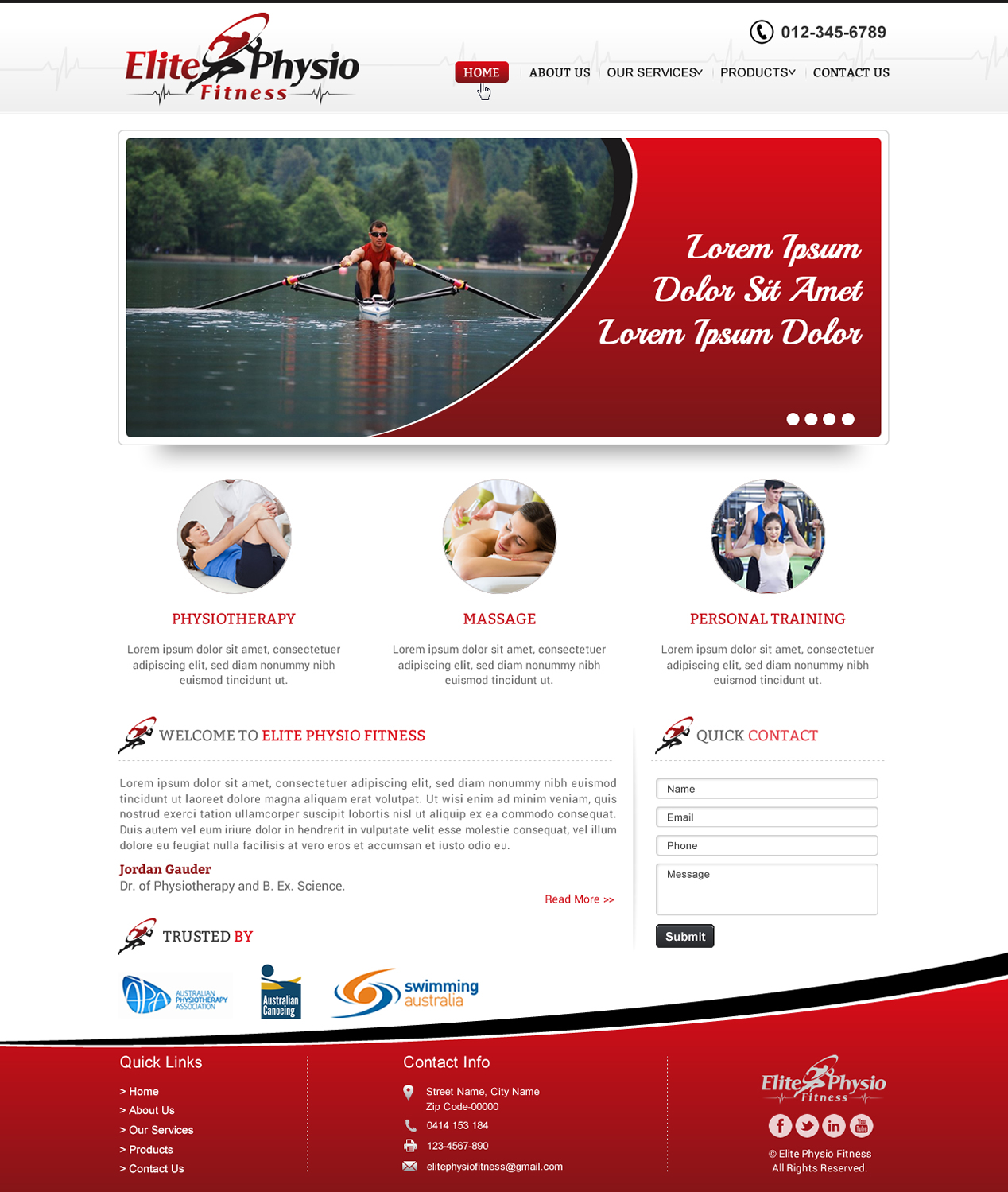 Web-Design von Sbss für Elite Physio Fitness | Design #3831541