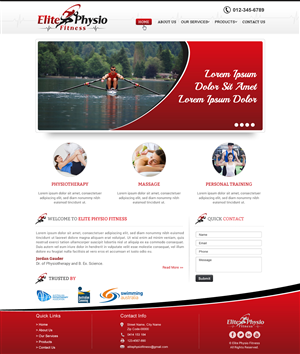 Diseño Web por Sbss para Elite Physio Fitness | Diseño: #3831541