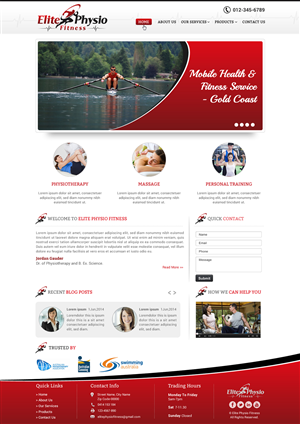 Diseño Web por Sbss para Elite Physio Fitness | Diseño: #3838186