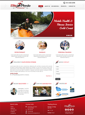 Diseño Web por Sbss para Elite Physio Fitness | Diseño: #3838274