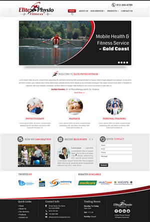 Diseño Web por Sbss para Elite Physio Fitness | Diseño: #3847136