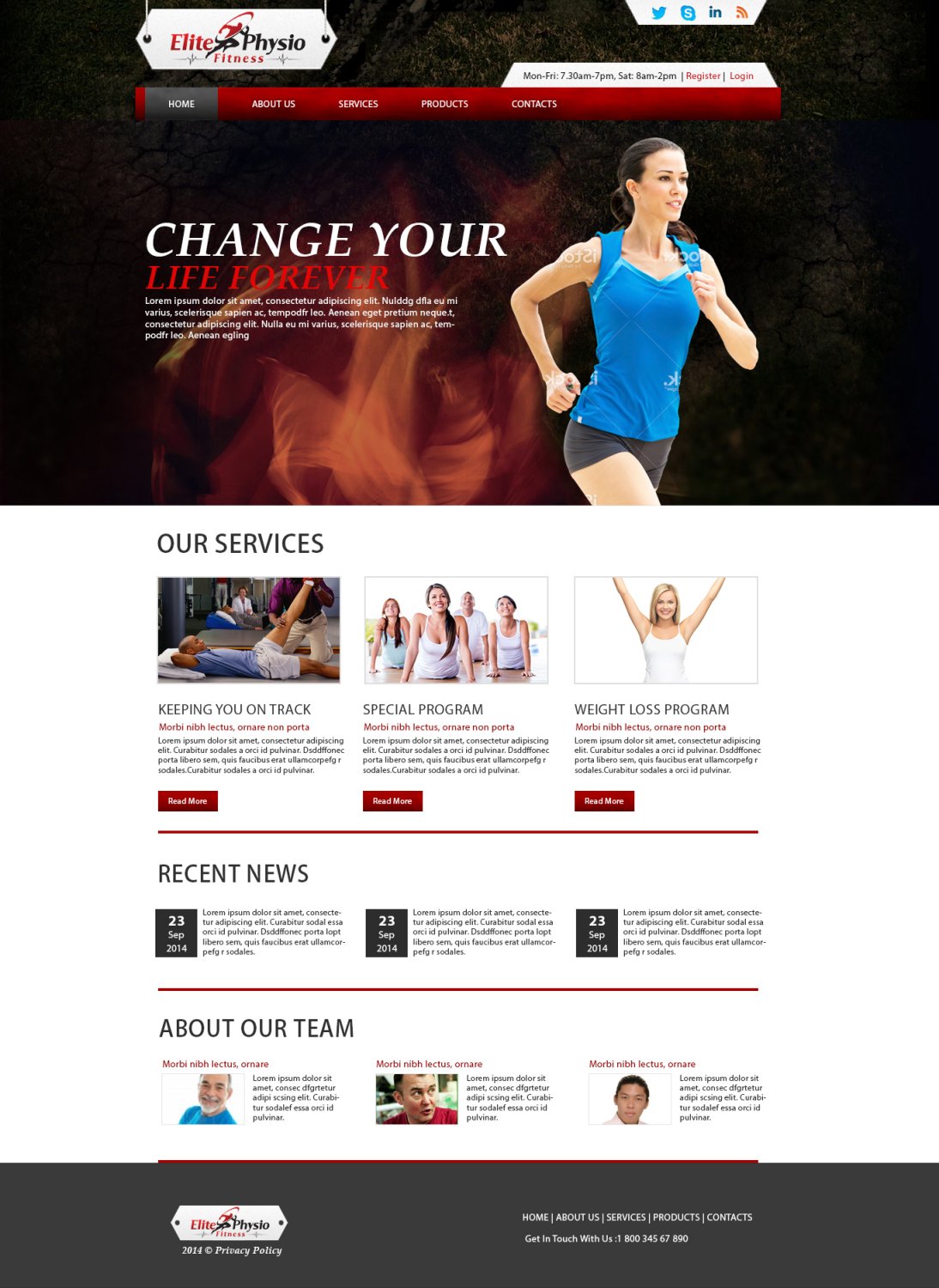 Web Design par TechWise pour Elite Physio Fitness | Design #3788941