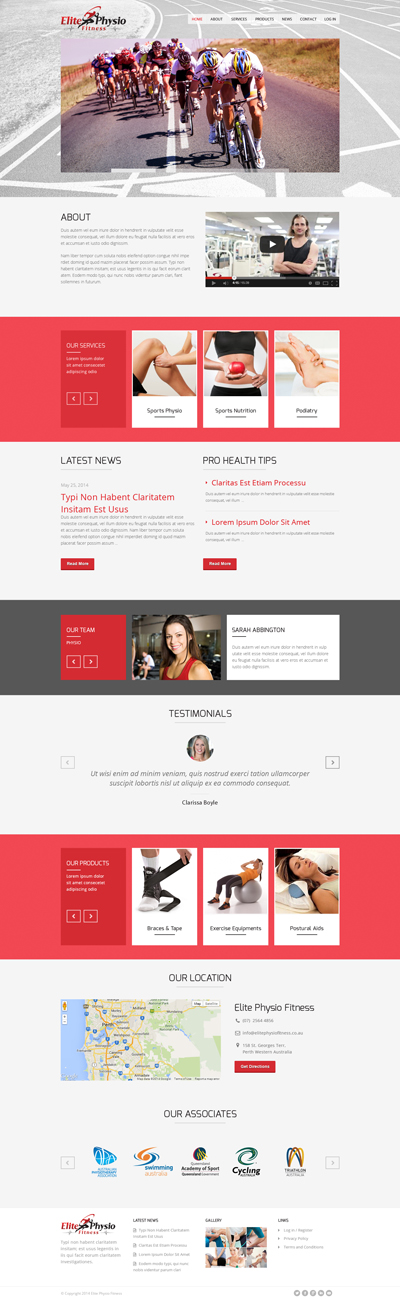 Diseño Web por Da Miracle para Elite Physio Fitness | Diseño #3824860
