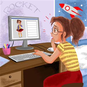 Design Illustration par Frambit Illustration pour Digital Hindsight | Design : #4025231
