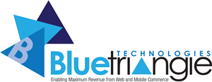 Blue Triangle Technologies:  Enabling Maximum Revenue from Web and Mobile Commerce | Logo Design by ZinTech