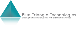 Blue Triangle Technologies:  Enabling Maximum Revenue from Web and Mobile Commerce | Logo Design by 45DWorks