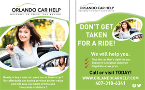 Postcard Design - Car buying service | Design de Carte Postale par TedAtkinson