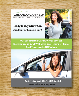 Postcard Design - Car buying service | Diseño de Postal por alex989