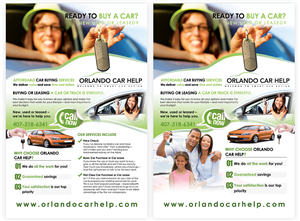Postcard Design - Car buying service | Diseño de Postal por creationz2011