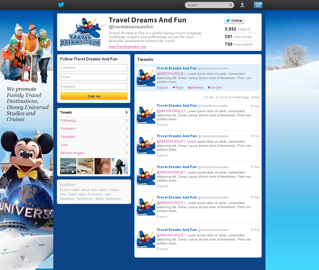 Twitter Design by Sbss for this project | Design #1003573