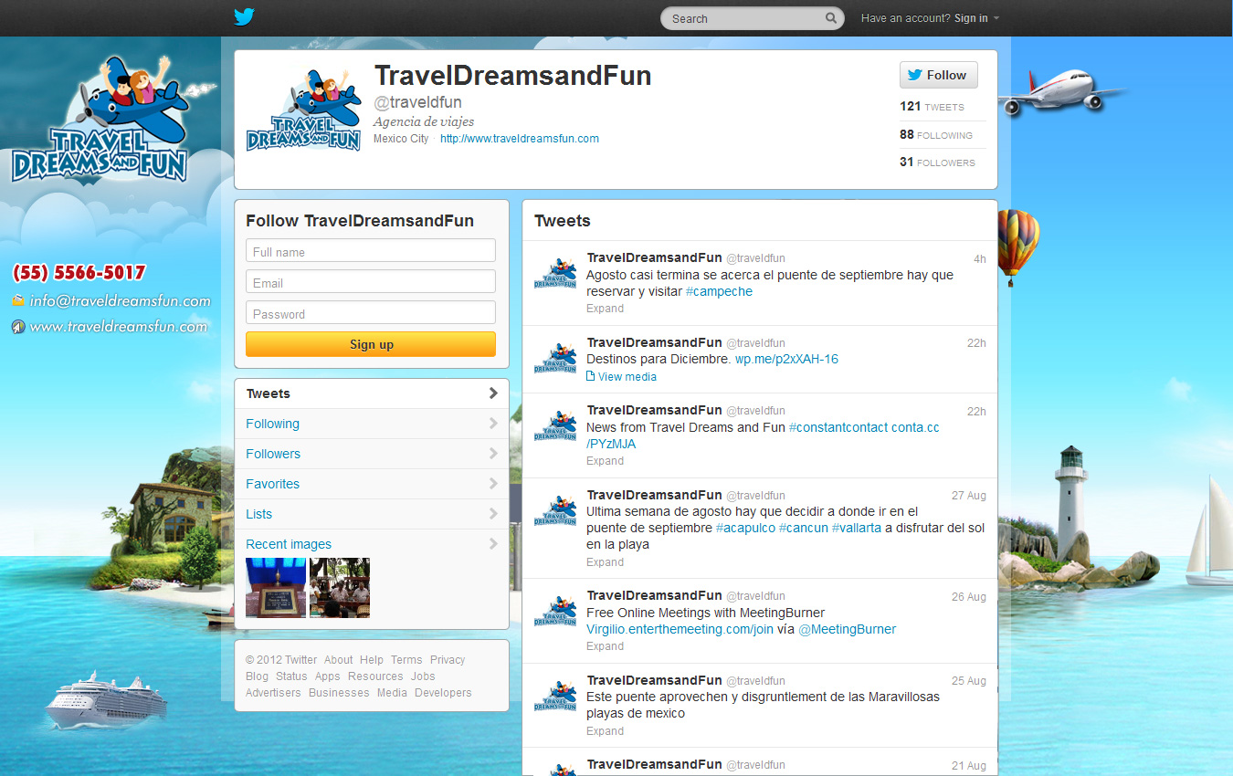 Twitter Design by Web Skippers for this project | Design #997589