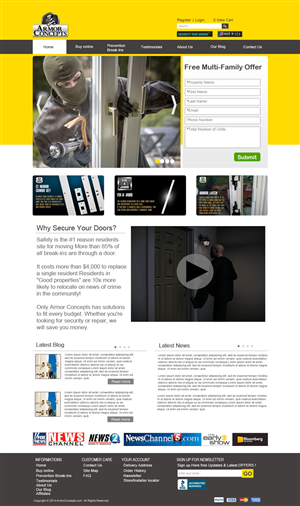 Web Design by Parul for Armor Concepts | Design: #3802794