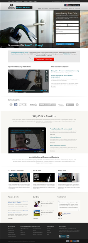 Web Design by OM for Armor Concepts | Design: #3804678