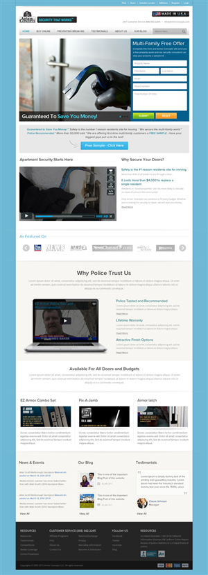 Web Design by OM for Armor Concepts | Design: #3804693