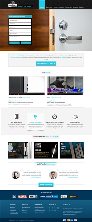 Web Design by OM for Armor Concepts | Design: #3832079