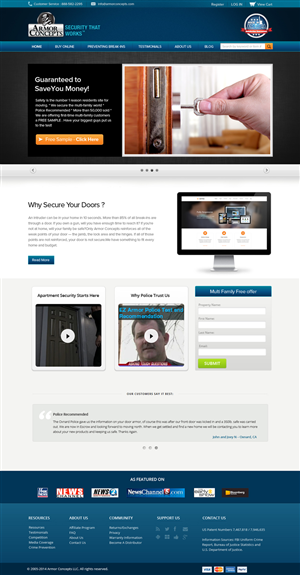 Web Design by OM for Armor Concepts | Design: #3832085