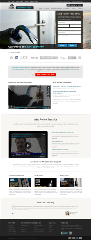 Web Design by OM for Armor Concepts | Design: #3846201