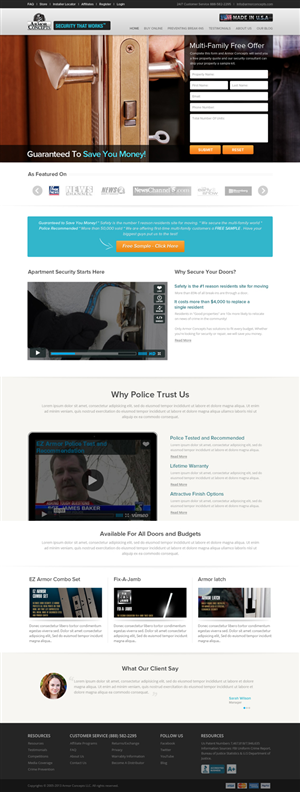 Web Design by OM for Armor Concepts | Design: #3846205