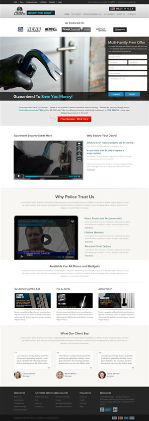 Web Design by OM for Armor Concepts | Design: #3863239