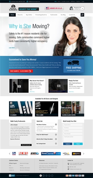 Web Design by Creative Usha for Armor Concepts | Design: #3820759