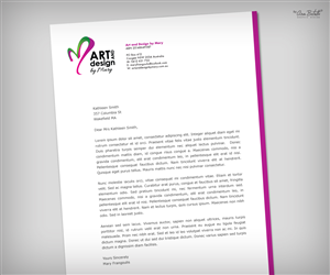 Stationery Design by ABGraphicDesign for Art and Design by Mary | Design: #3821158