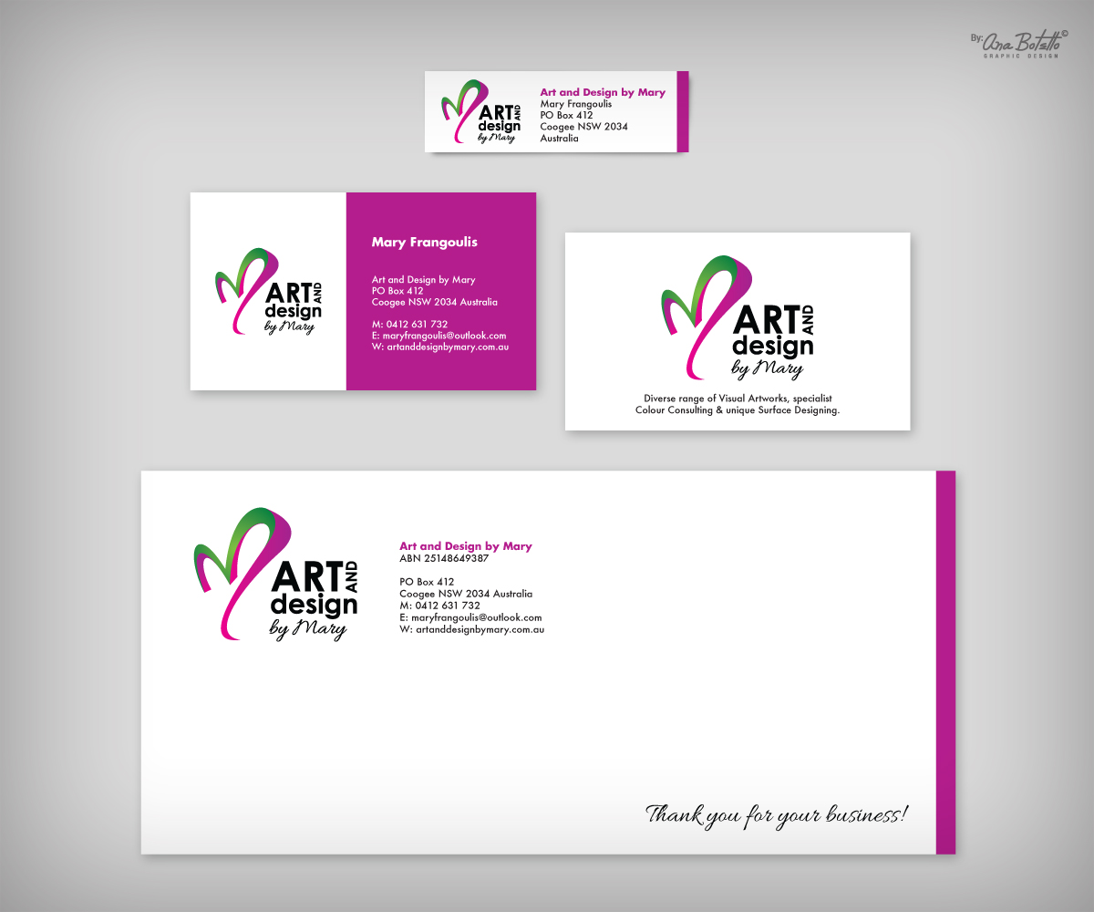 Diseño de Papelería por ABGraphicDesign para Art and Design by Mary | Diseño #3832457