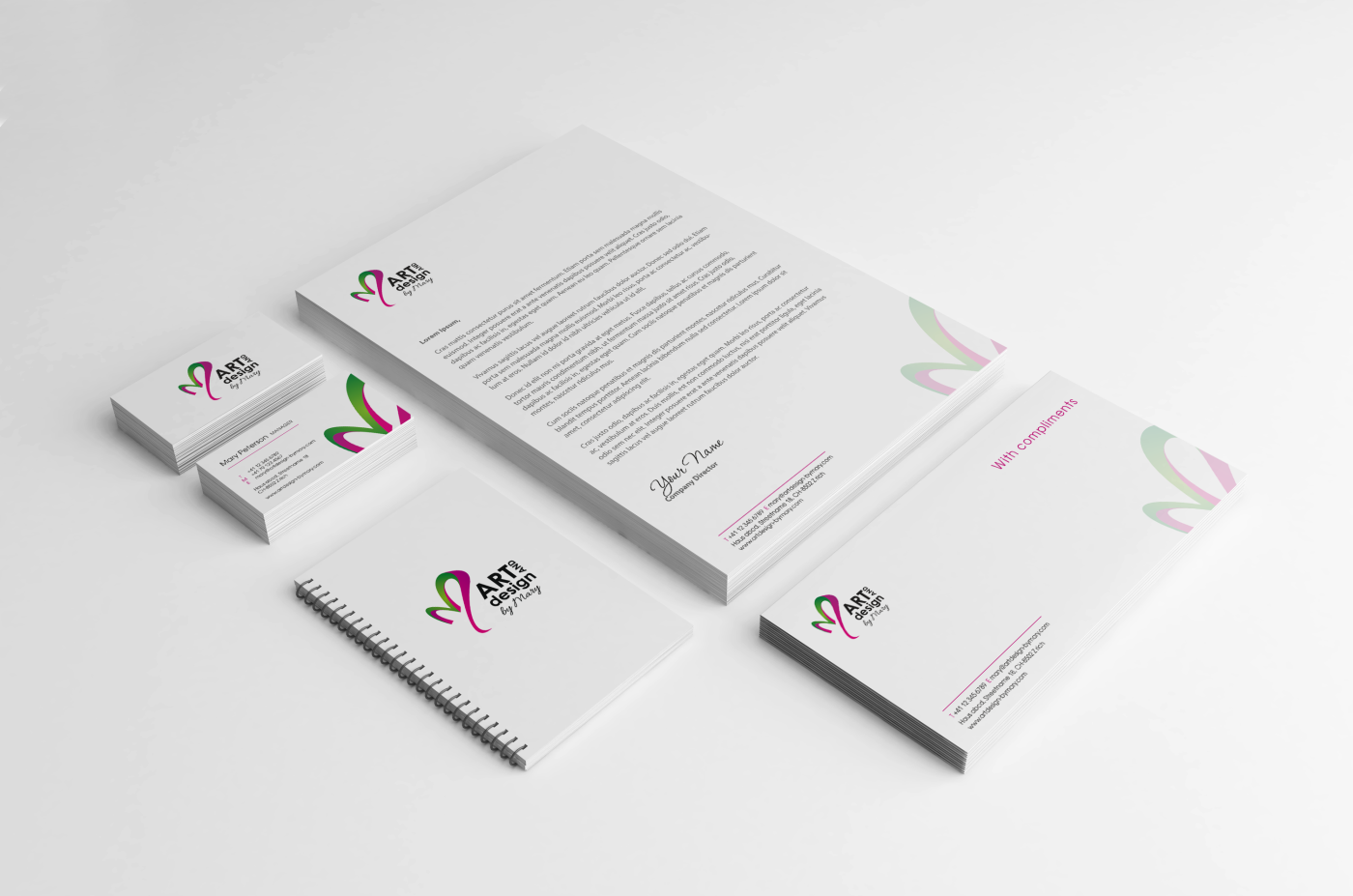 Stationery Design by HYPdesign for Art and Design by Mary | Design #3792811